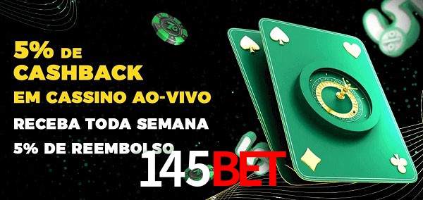 Promoções do cassino ao Vivo 145BET
